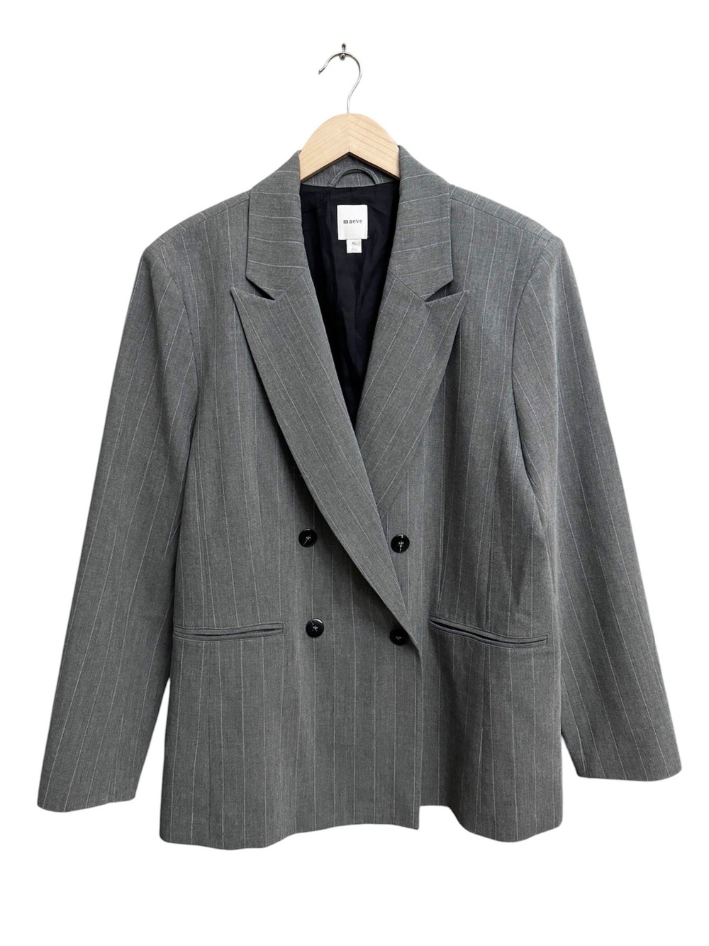 Anthropologie Maeve Rue Oversized Blazer Gray - Picture 2 of 8